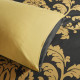 Pamposh Bedding Duvet Cover Set Black & Gold Doublesided 3 PCS With Pillowcases Quilt Covers Double Ultra Soft