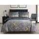 Pamposh Bedding Duvet Cover Set Grey Doublesided 3 PCS With Pillowcases Quilt Covers Double Ultra Soft
