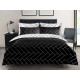 Pamposh Bedding Duvet Cover Set Black & White Doublesided 3 PCS With Pillowcases Quilt Covers Double Ultra Soft